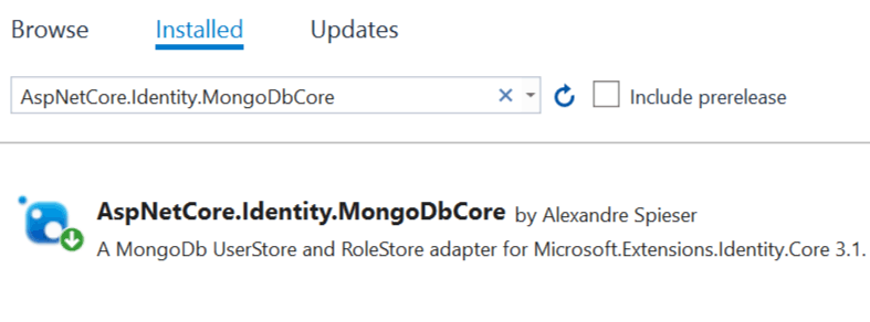 AspNetCore.Identity.MongoDbCore-package