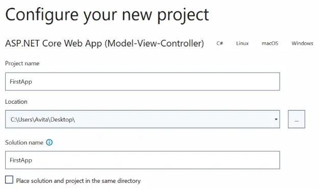 configure project