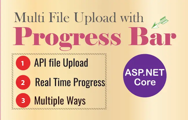 Multi File Upload with Progress Bar in ASP.NET CORE