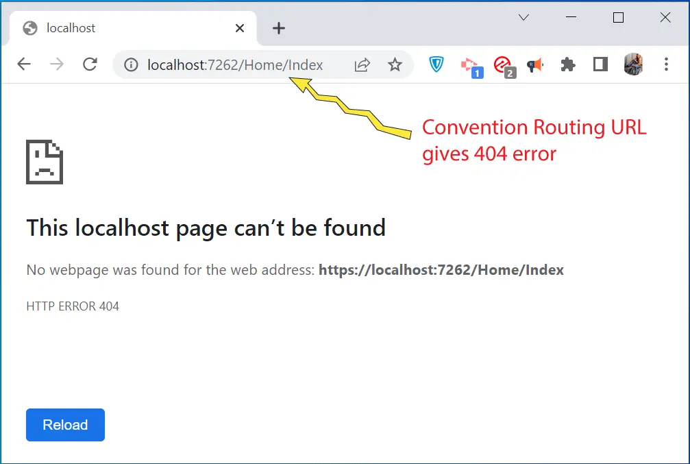 attribute convention routing together 404 error