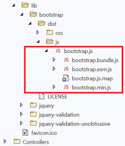 asp.net core javascript tag helper