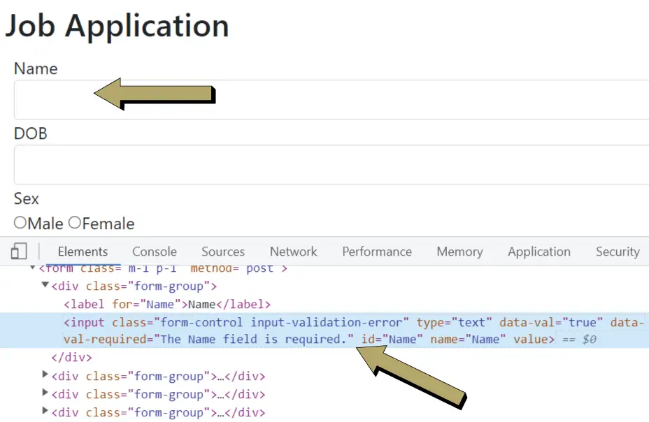 model validation input-validation-error