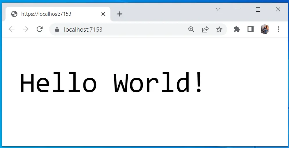 Hello World ASP.NET Core