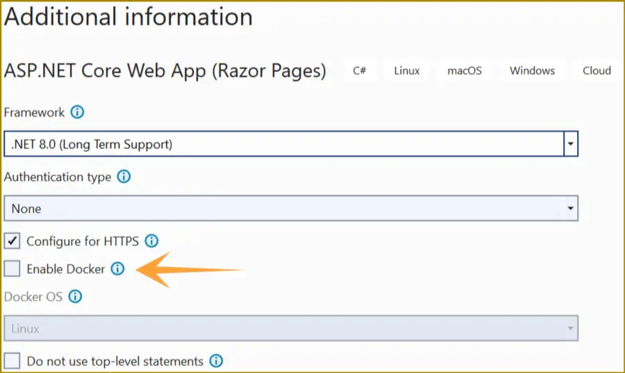 asp.net core razor pages template