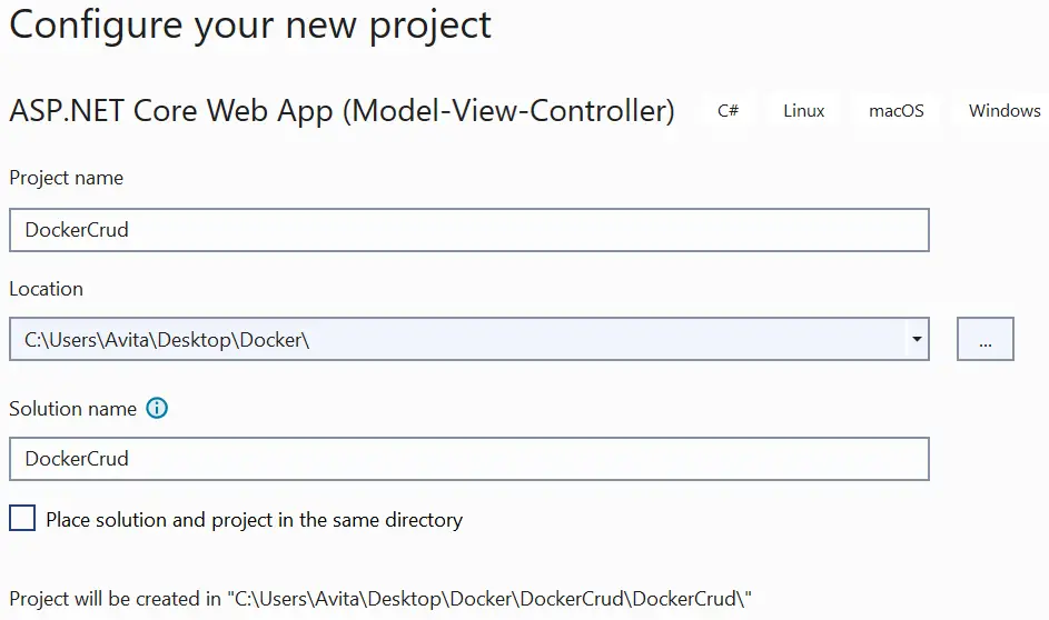 configure project