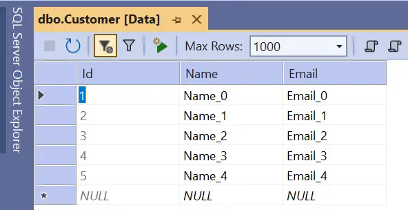 Dapper Seed Database Example