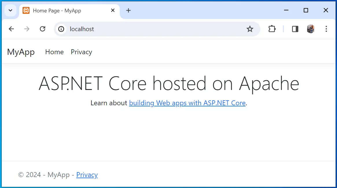 .NET Host Apache