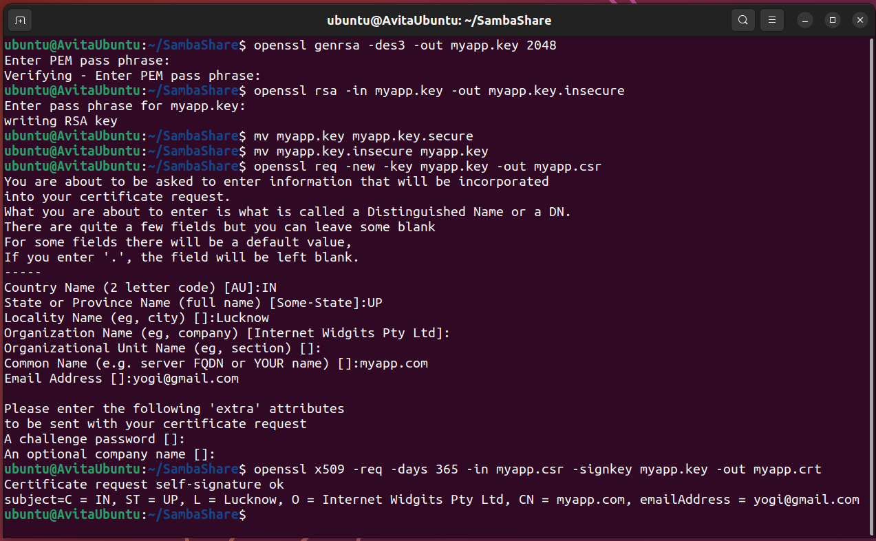 SSL openSSL