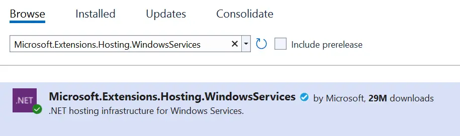 Microsoft.Extensions.Hosting.WindowsServices