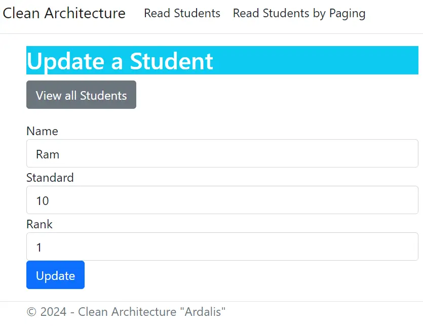 Ardalis Update Feature