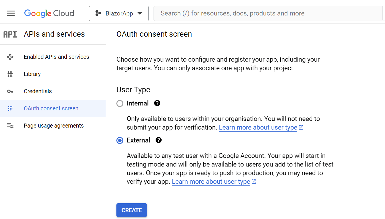 OAuth Consent Screen