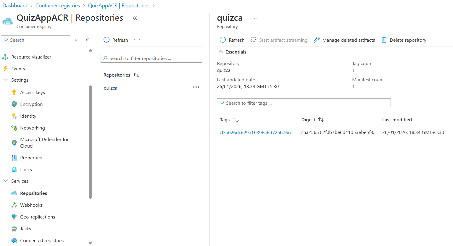 ACR Repository Docker Image
