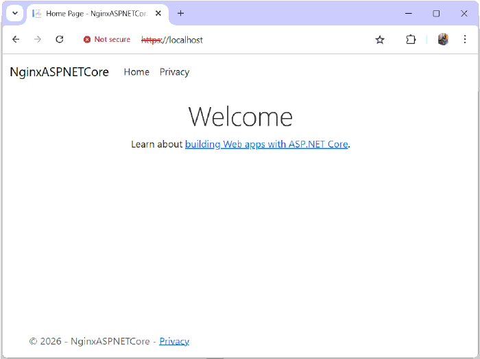 OpenSSL ASP.NET Core