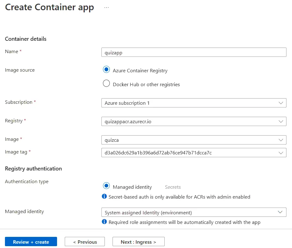 Azure Container Apps