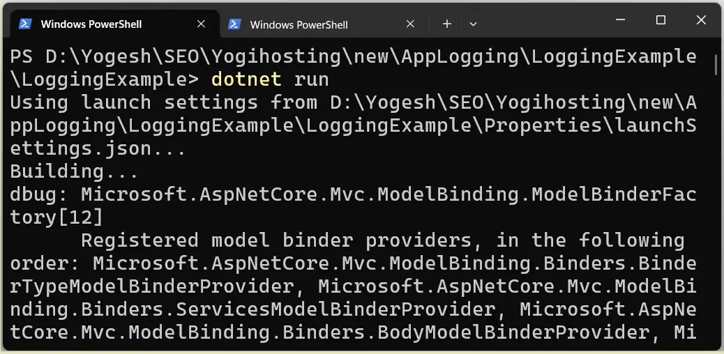 Dotnet Run Dotnet Run