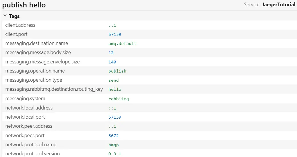 Jaeger MassTransit RabbitMQ Trace