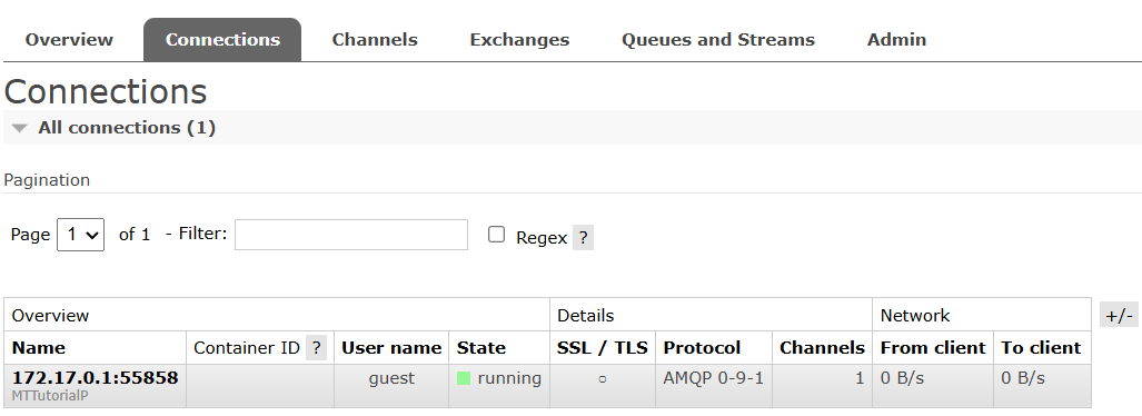 RabbitMQ Connections
