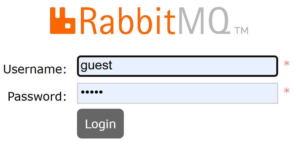 RabbitMQ Login