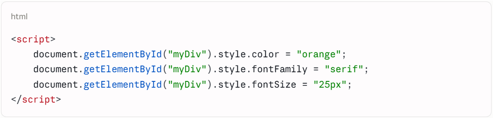 JavaScript CSS Code JavaScript CSS Code