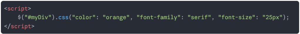 jQuery CSS Code jQuery CSS Code