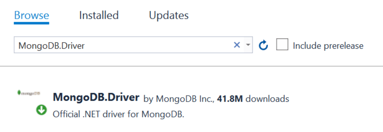MongoDB Driver MongoDB Driver