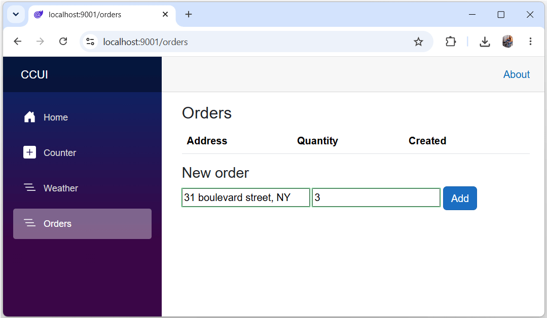 Create Order CCUI Create Order CCUI
